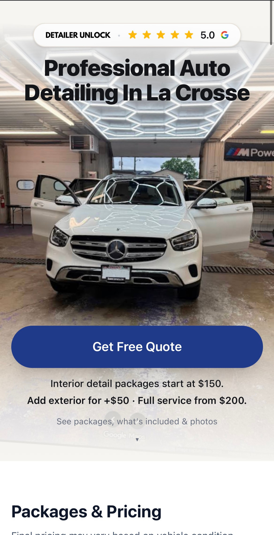 Website after redesign