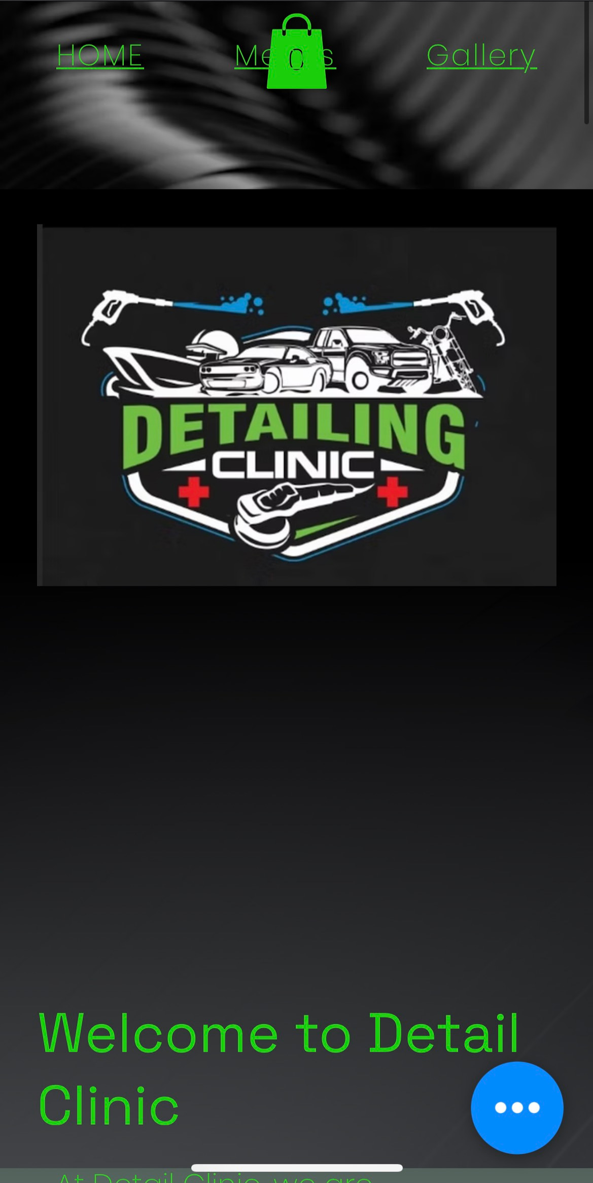 Website before redesign